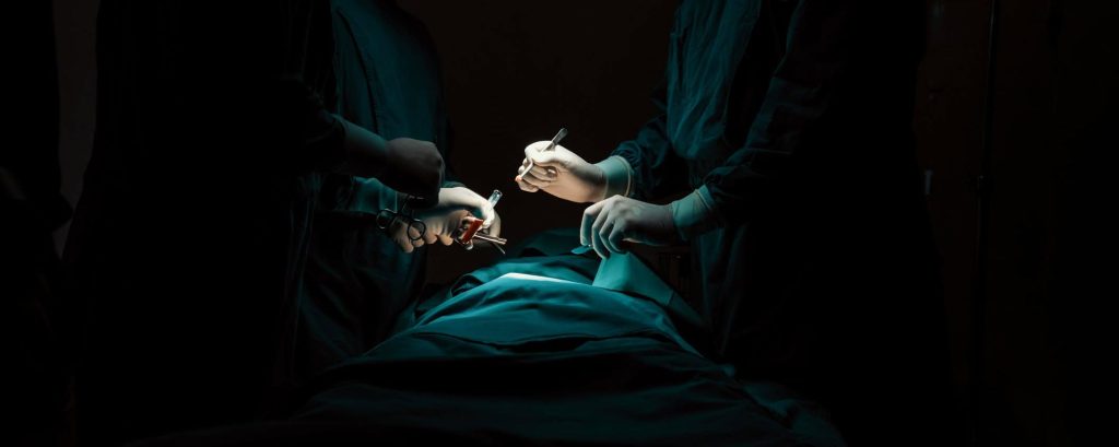 surgeons in an operating room